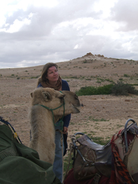 woman with camel