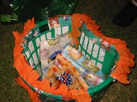 The basket to collect presents