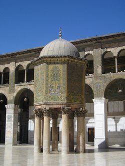 The Mosque of Umayyad in the Old City of Damascus