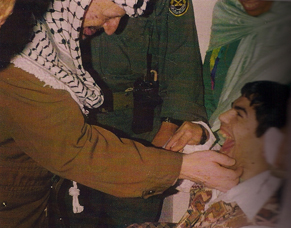 Hamoudi with Yasser Arafat