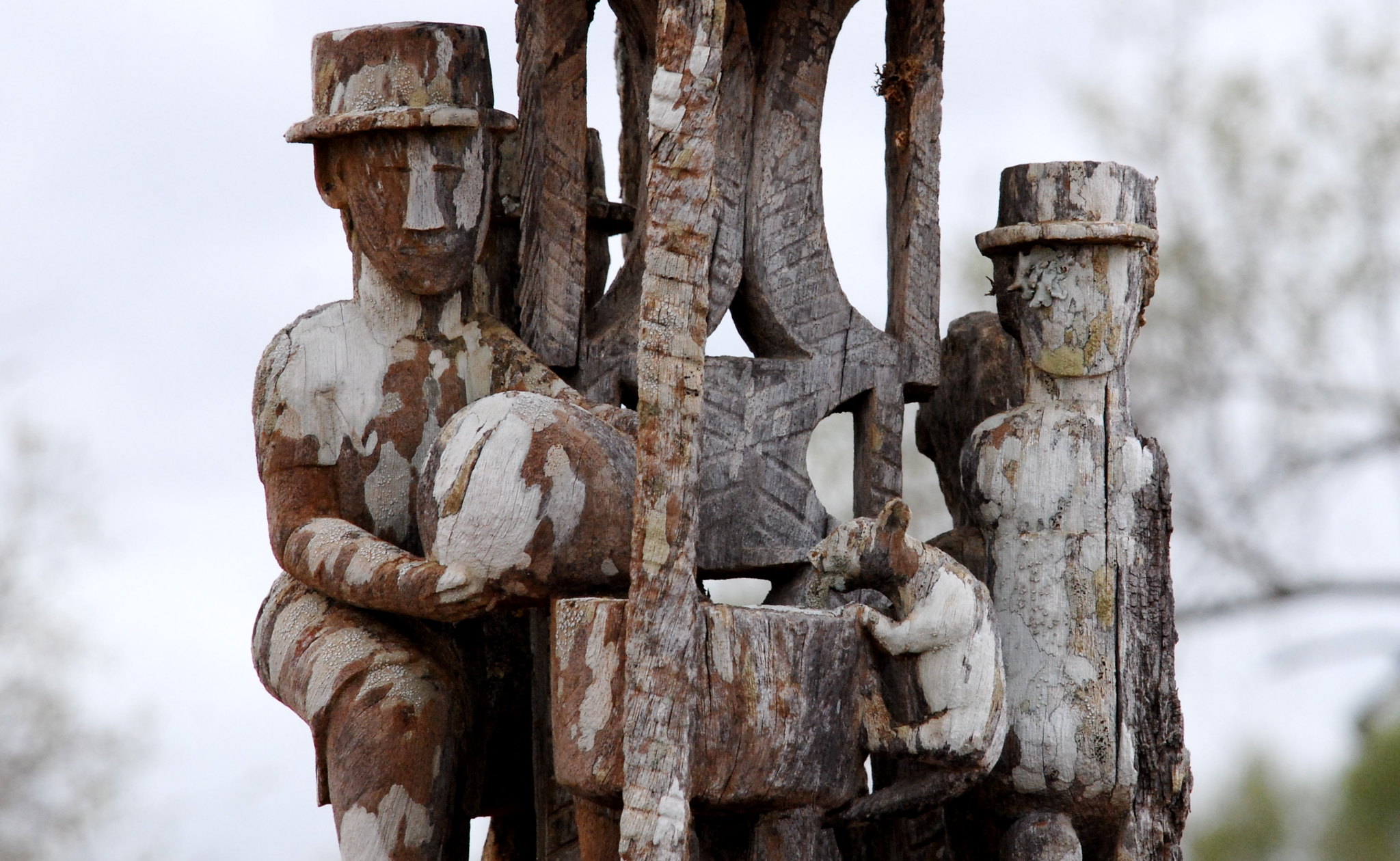 Scultura cerimonia funebre Madagascar